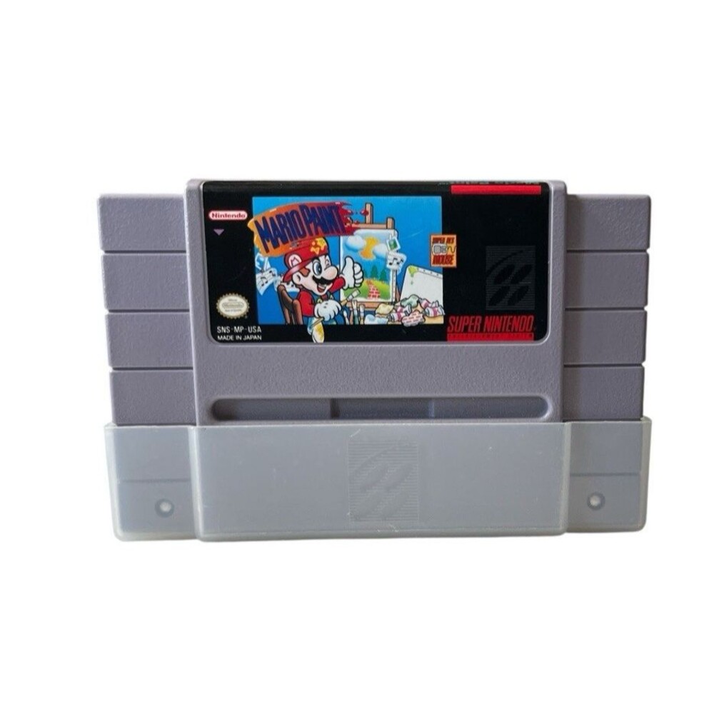Mario Paint Super Nintendo Entertainment System 1991 Working